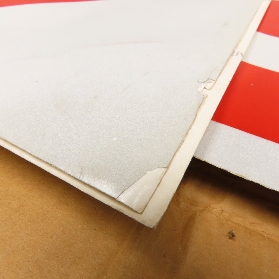 3M  STOP SIGN 30"x30" Reflective Factory Floor Wall Sticker Lot Of 7
