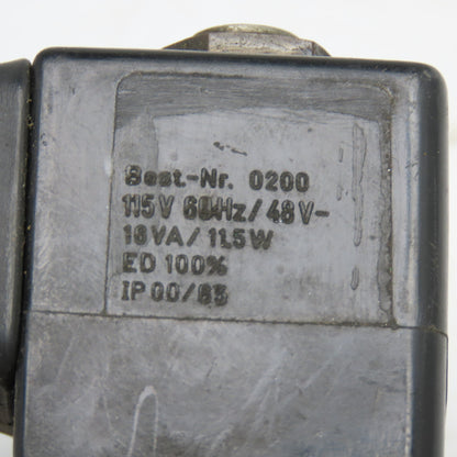 Herion 8020750 Single Solenoid Pneumatic Direction Valve 115V Coil