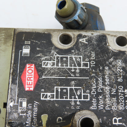 Herion 8020750 Single Solenoid Pneumatic Direction Valve 115V Coil
