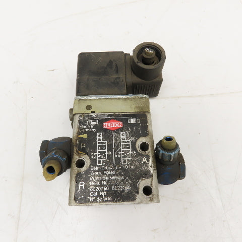 Herion 8020750 Single Solenoid Pneumatic Direction Valve 115V Coil