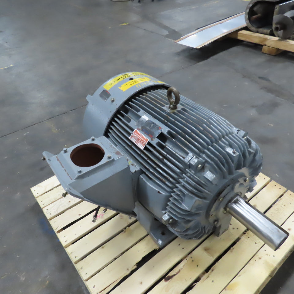 Westinghouse H12506TET5 125HP AC Electric Motor 1180RPM 575V 115A 3PH 445T Frame