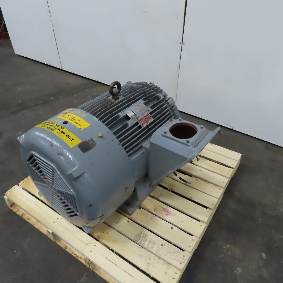 Westinghouse H12506TET5 125HP AC Electric Motor 1180RPM 575V 115A 3PH 445T Frame