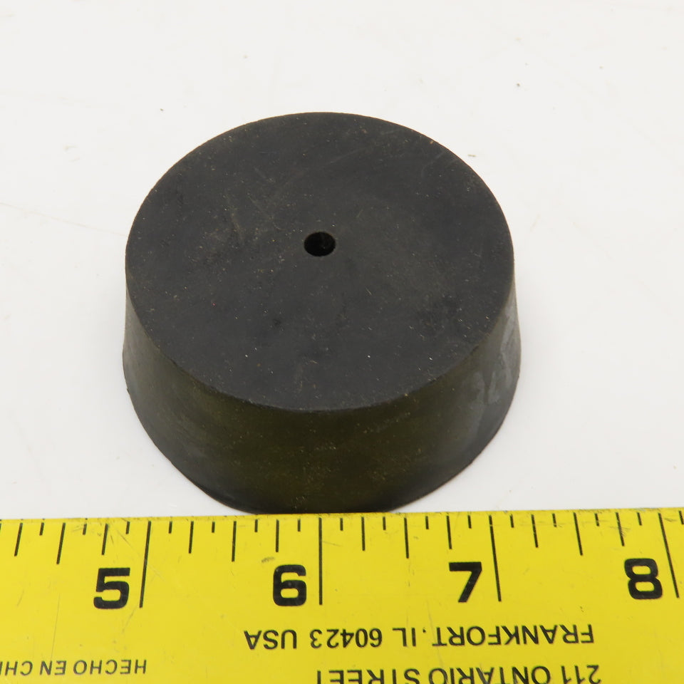 #13 Rubber Stopper 2-1/2" To 2-5/8" Diameter 1" Thick 7/32" Center Hole