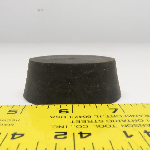 #13 Rubber Stopper 2-1/2" To 2-5/8" Diameter 1" Thick 7/32" Center Hole