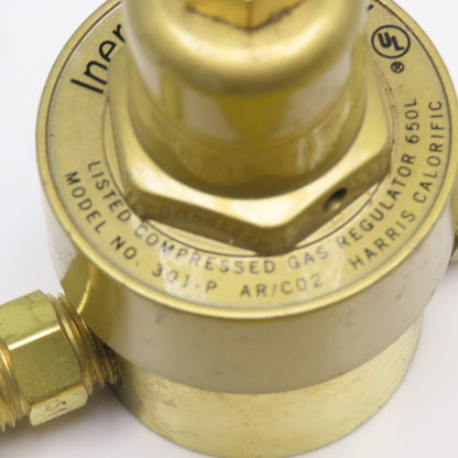 Harris 301-P Inert Gas Guard AR/CO2 Compressed Gas Regulator 250PSIG