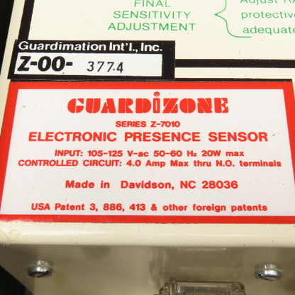 Guardimark Guarditron Z-7010 Electronic Presence Sensor 105-125V