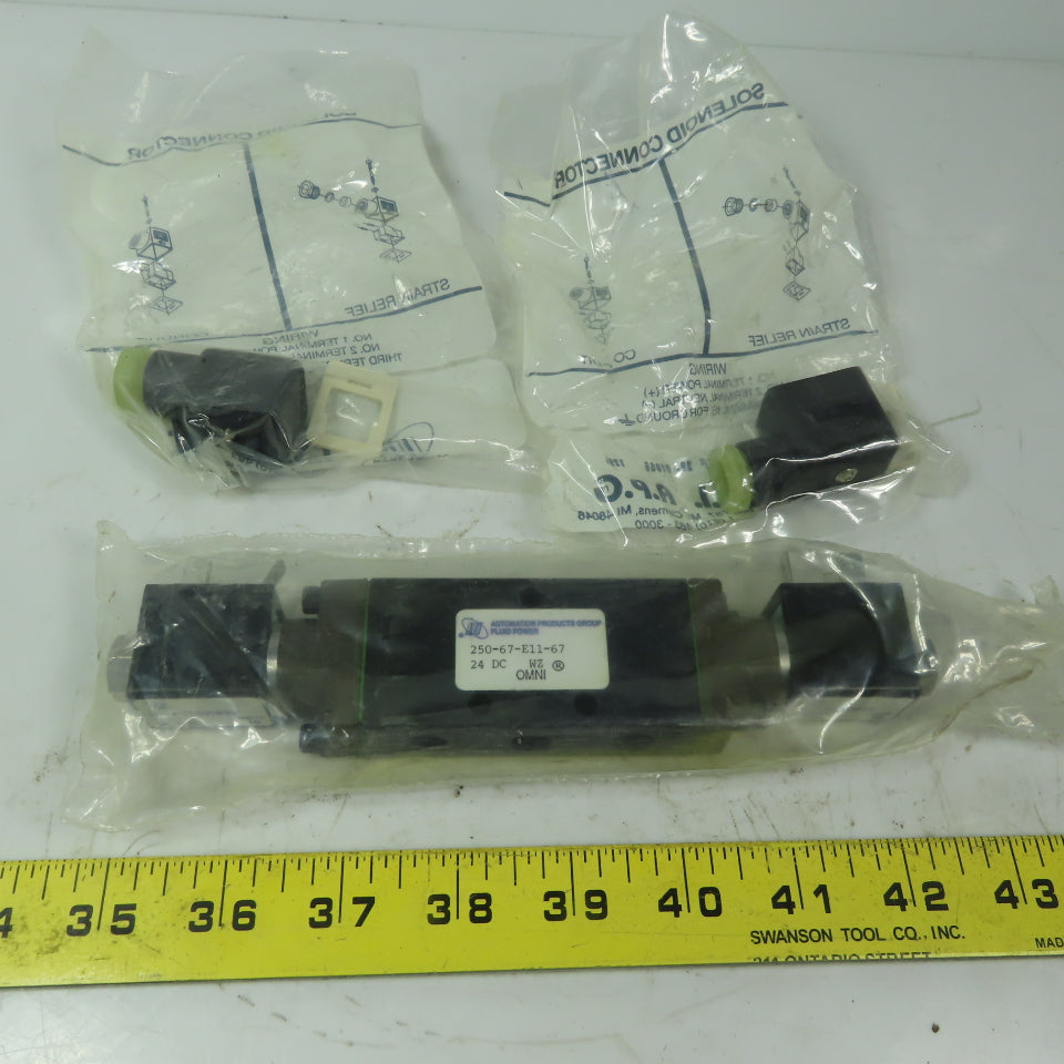 OMNI 250-67-E11-67 Pneumatic 24VDC Coils Solenoid Valve