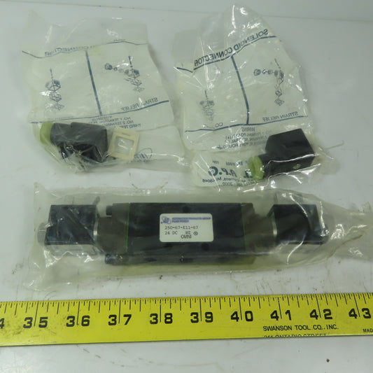 OMNI 250-67-E11-67 Pneumatic 24VDC Coils Solenoid Valve