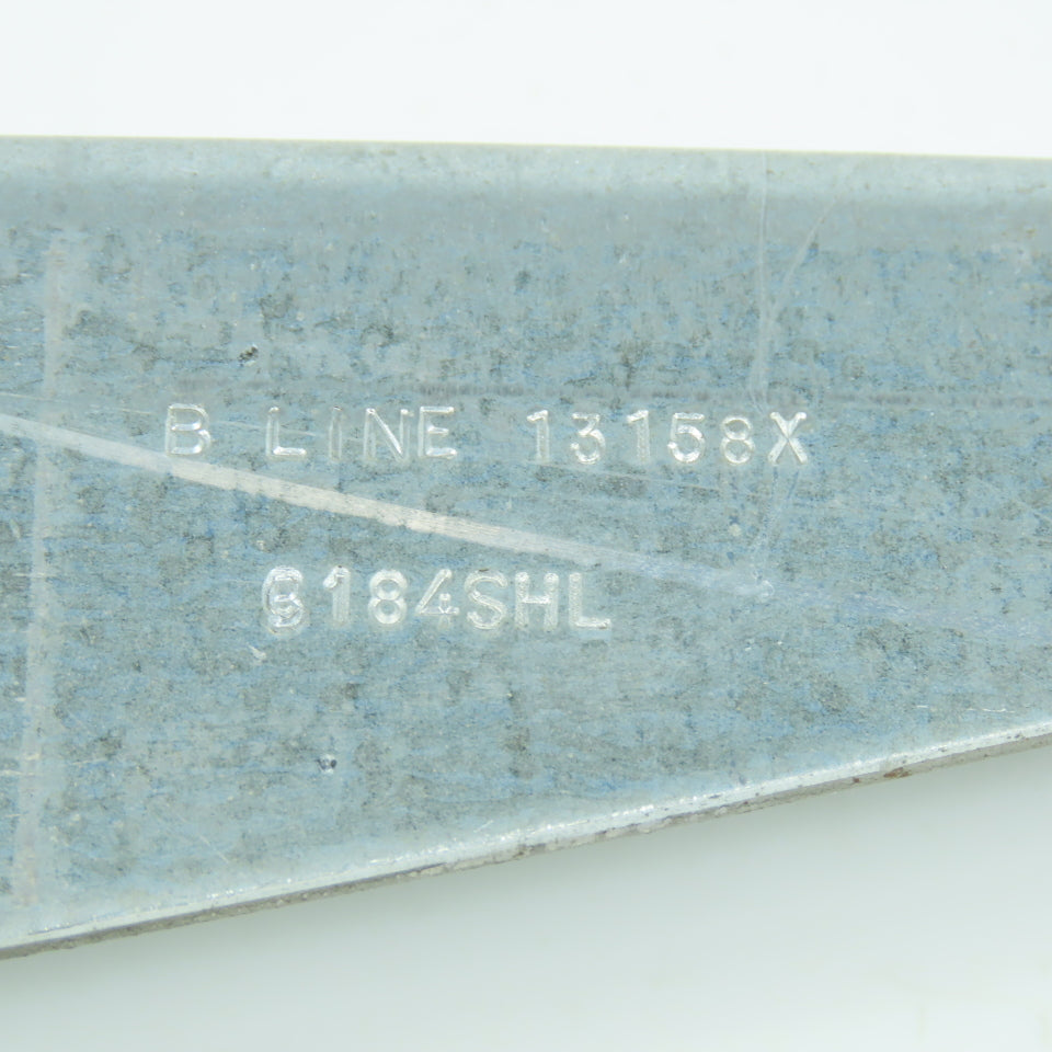 B-Line B184SHL 6" Left Slotted Bracket Zinc Plated