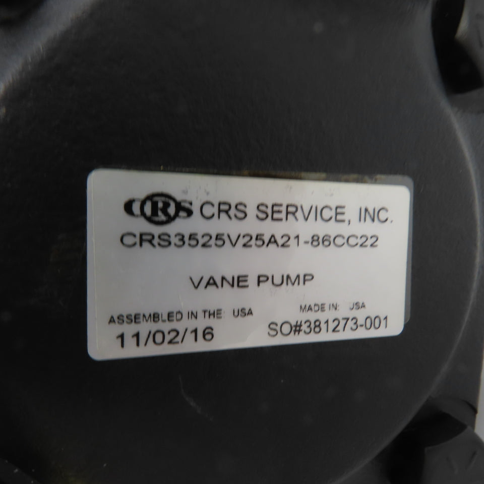 CRS Vickers 3525V25A21 Hydraulic Vane Pump 1-3/8" Shaft 31 GPM Rebuilt