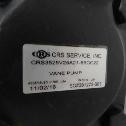 CRS Vickers 3525V25A21 Hydraulic Vane Pump 1-3/8" Shaft 31 GPM Rebuilt