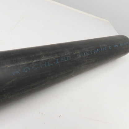 Rochling Sustarin 3-1/2" Diam. Black Acetal Rod 45" OAL