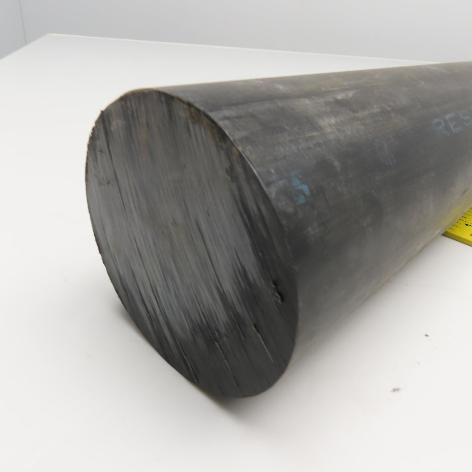 Rochling Sustarin 3-1/2" Diam. Black Acetal Rod 45" OAL