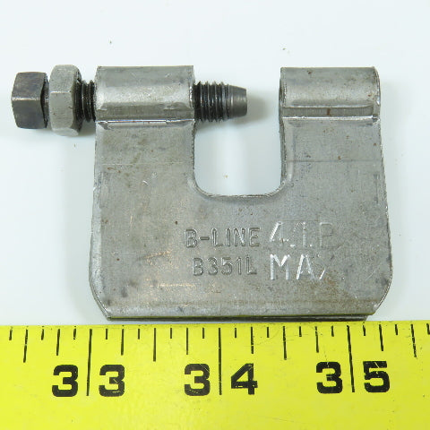 B-line B351L 3/8" Steel Beam C Clamp 4" Max Pipe Lot of 11