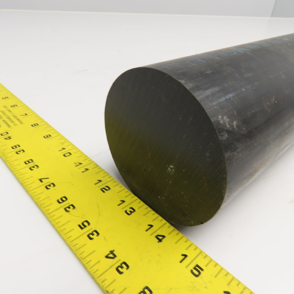 Rochling Sustarin 3-1/2" Diam. Black Acetal Rod 31" OAL