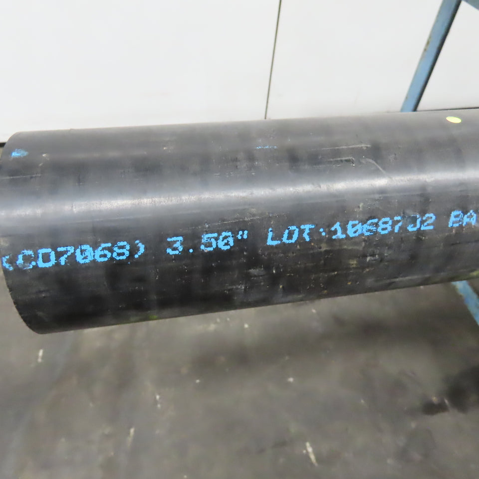 Rochling Sustarin 3-1/2" Diam. Black Acetal Rod 97" OAL