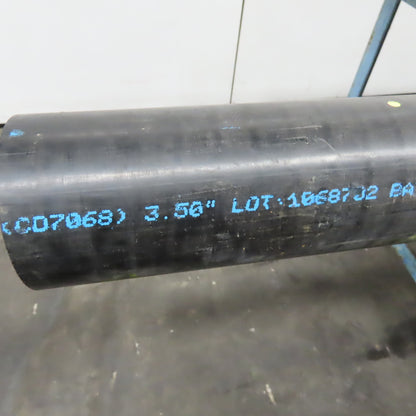 Rochling Sustarin 3-1/2" Diam. Black Acetal Rod 97" OAL