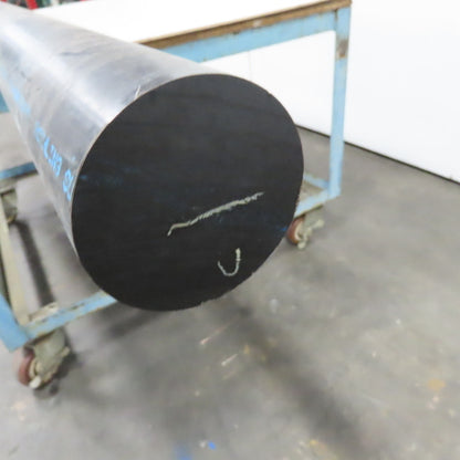 Rochling Sustarin 3-1/2" Diam. Black Acetal Rod 97" OAL