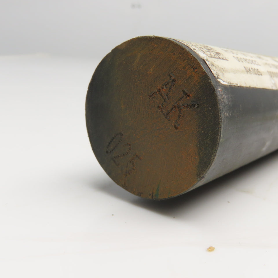 1-1/2" Pomalux M25 Black Polyoxymethylene Resin Rod 49"