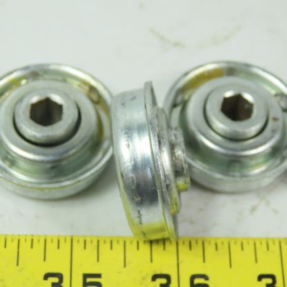 1.410" OD Conveyor Roller Bearing 3/8" Hex Lot of 6