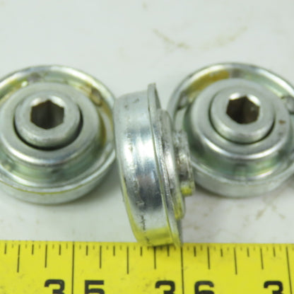 1.410" OD Conveyor Roller Bearing 3/8" Hex Lot of 6