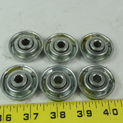 1.410" OD Conveyor Roller Bearing 3/8" Hex Lot of 6