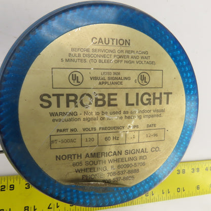 North American Signal ST-500AC Single Flash Strobe Light 120V 0.1A
