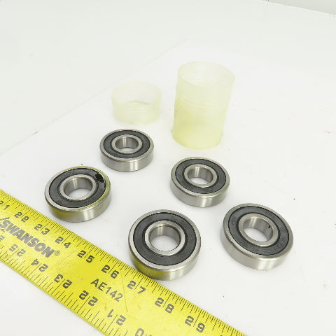 Timken 63052RS C3 Rubber Seal Ball Bearing 25mm ID x 62mm OD 17mm Wide Lot Of 5