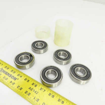 Timken 63052RS C3 Rubber Seal Ball Bearing 25mm ID x 62mm OD 17mm Wide Lot Of 5