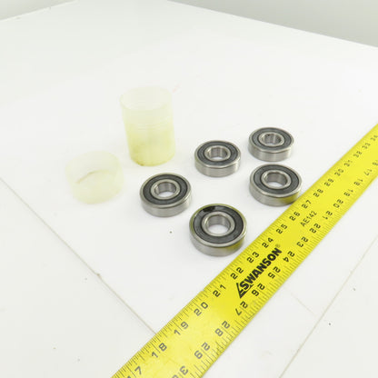 Timken 63052RS C3 Rubber Seal Ball Bearing 25mm ID x 62mm OD 17mm Wide Lot Of 5
