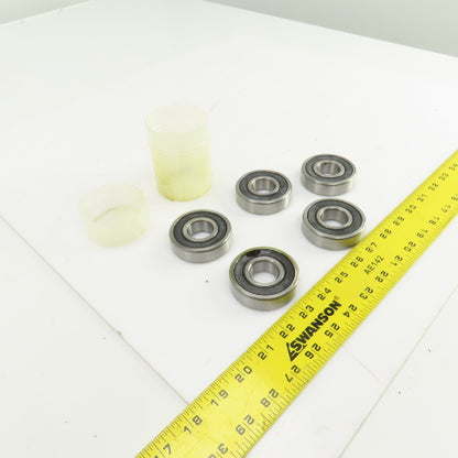 Timken 63052RS C3 Rubber Seal Ball Bearing 25mm ID x 62mm OD 17mm Wide Lot Of 5