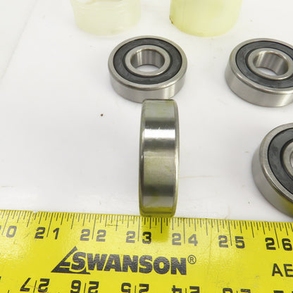 Timken 63052RS C3 Rubber Seal Ball Bearing 25mm ID x 62mm OD 17mm Wide Lot Of 5