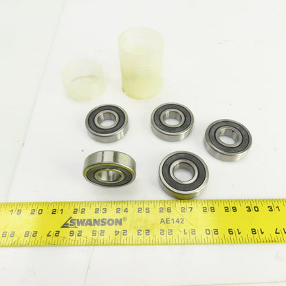 Timken 63052RS C3 Rubber Seal Ball Bearing 25mm ID x 62mm OD 17mm Wide Lot Of 5