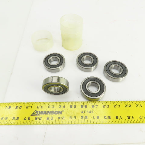 Timken 63052RS C3 Rubber Seal Ball Bearing 25mm ID x 62mm OD 17mm Wide Lot Of 5