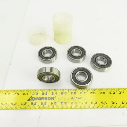 Timken 63052RS C3 Rubber Seal Ball Bearing 25mm ID x 62mm OD 17mm Wide Lot Of 5