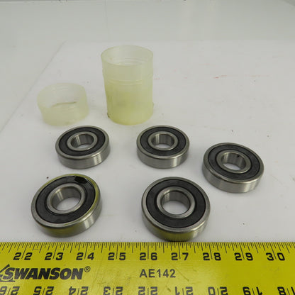 Timken 63052RS C3 Rubber Seal Ball Bearing 25mm ID x 62mm OD 17mm Wide Lot Of 5