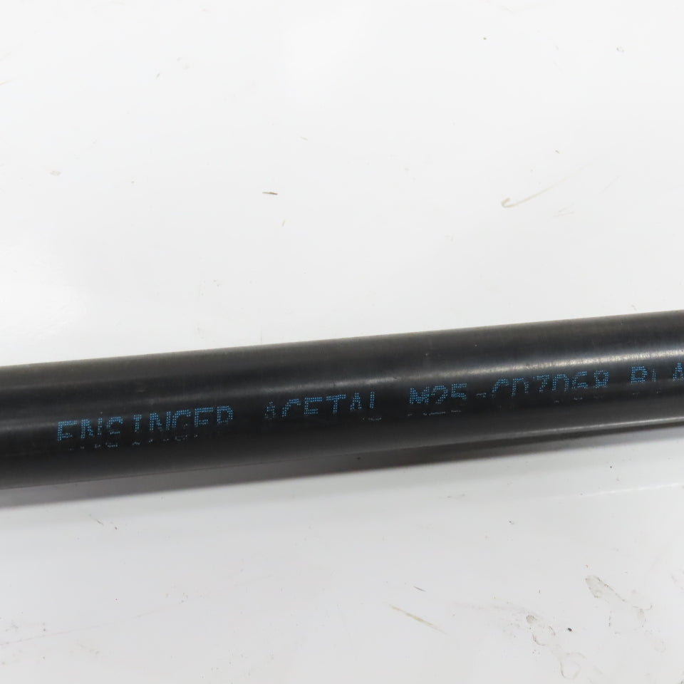 Ensinger 1" Diameter Acetal M25 CD7068 Black Rod 97"