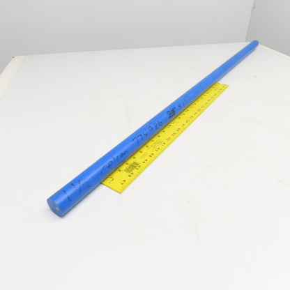 Rochling 1-1/2" Diameter Acetal Celcon Dark Blue Rod 49"