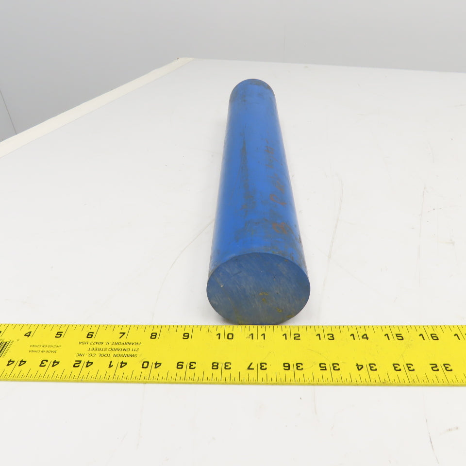 3" Diameter Acetal Dark Blue Rod 17"