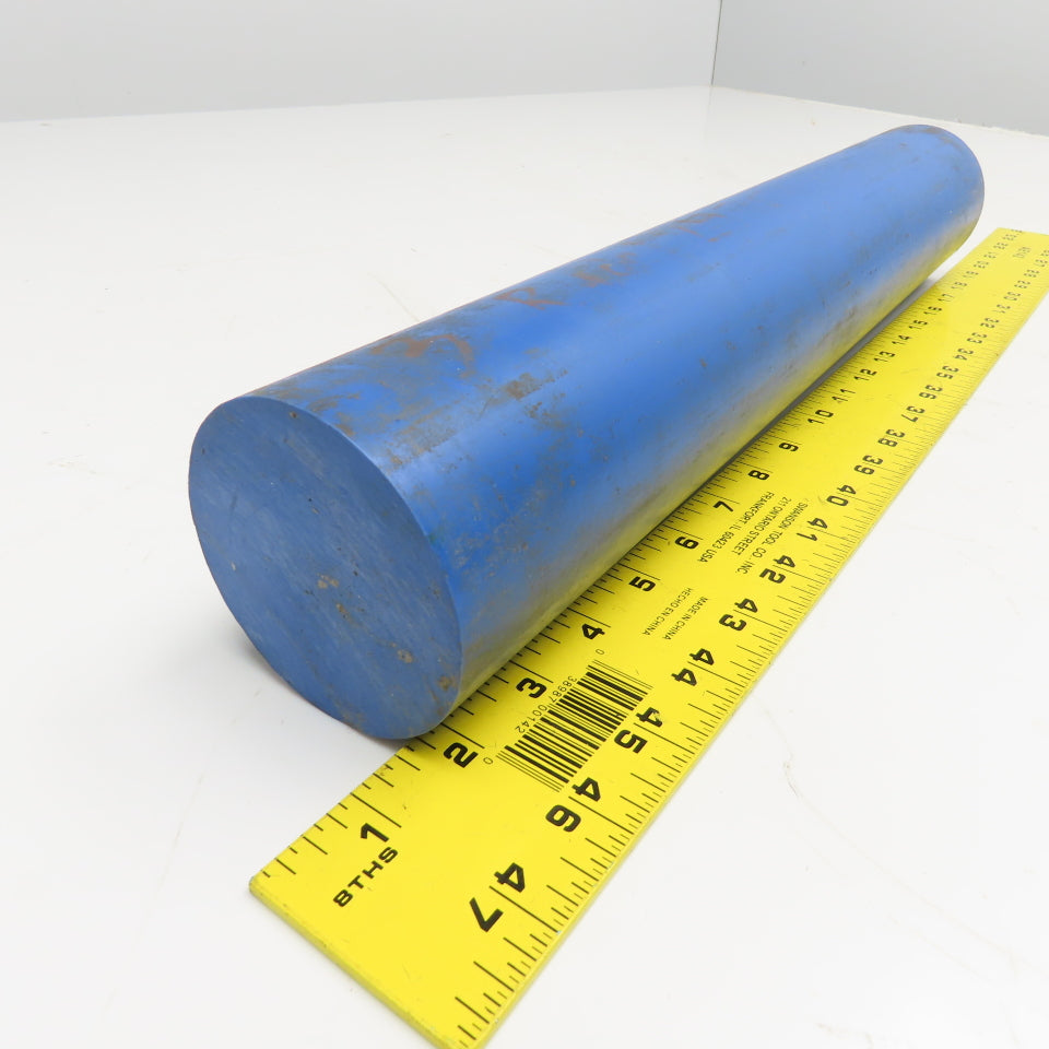 3" Diameter Acetal Dark Blue Rod 17"