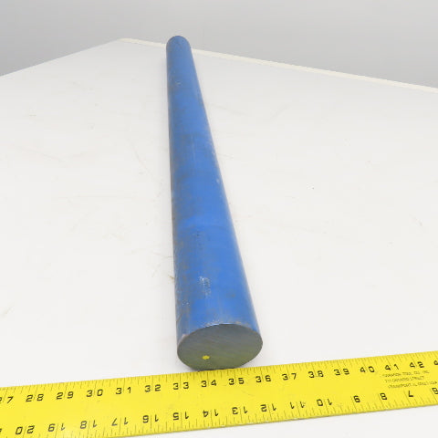 3" Diameter Acetal Dark Blue Rod 40"