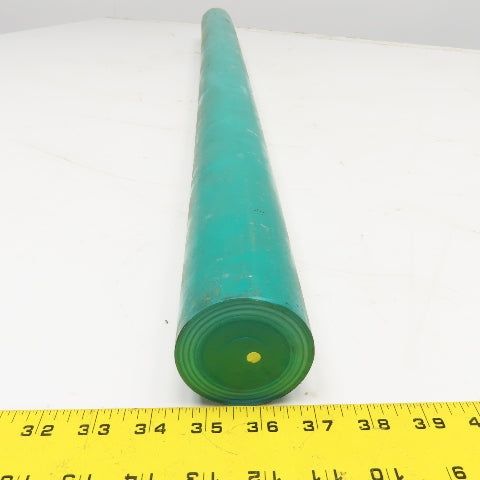 2-1/2" Diam. Pomalux M25 DK Green Polyoxymethylene Rod 40"