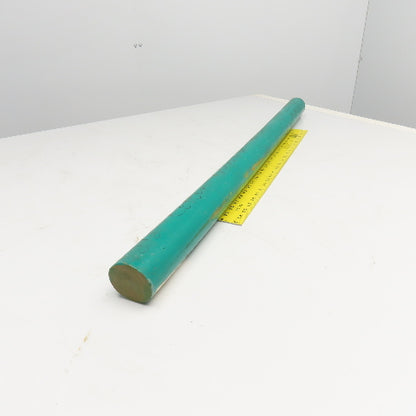 2-1/2" Diam. Pomalux M25 DK Green Polyoxymethylene Rod 40"