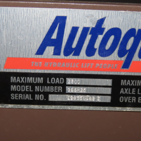 Autoquip 36SM25 2500Lbs. 48" x 48" Pneumatic Lift Table Gravity Conveyor 48"Lift