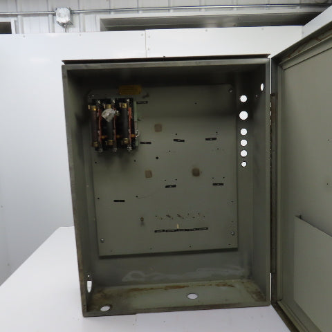 30" x 23-1/2" x 6-1/2" Electrical Enclosure W/Backplate & Disconnect