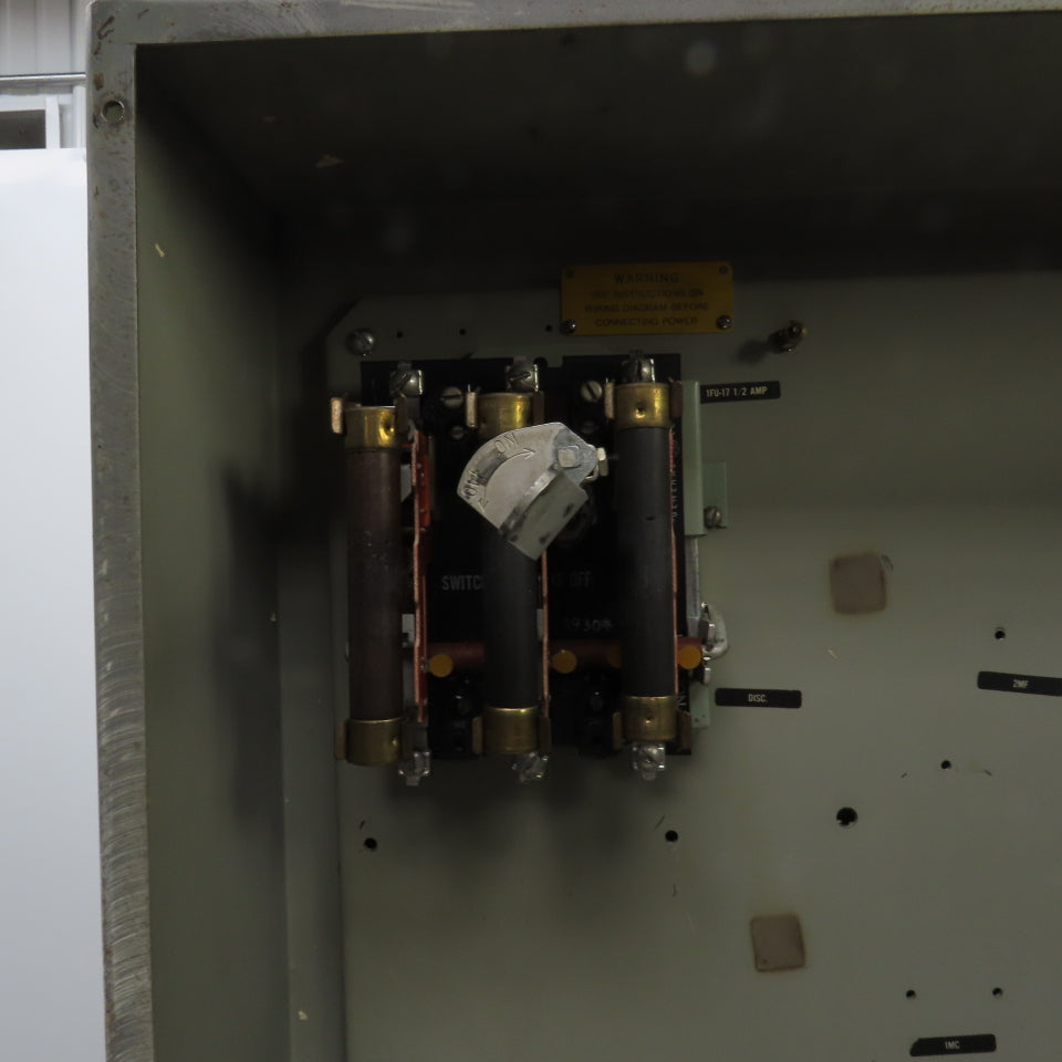 30" x 23-1/2" x 6-1/2" Electrical Enclosure W/Backplate & Disconnect