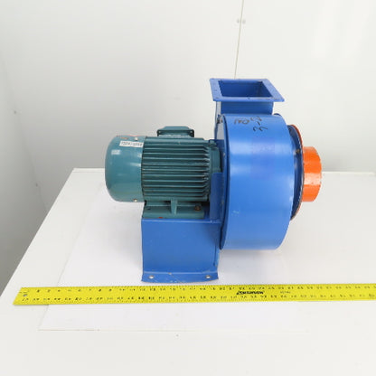 2.2kW Direct Drive Centrifugal Blower 5x6-1/2" Disch 480V 3PH 3460RPM 9-3/4" Dia