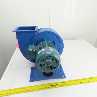 2.2kW Direct Drive Centrifugal Blower 5x6-1/2" Disch 480V 3PH 3460RPM 9-3/4" Dia