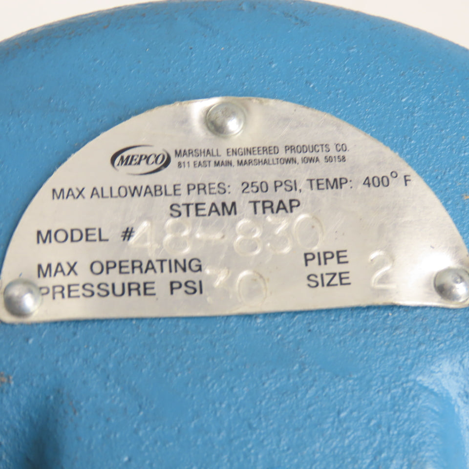 Mepco 48-830 2" NPT 250PSI Cast Iron Float Steam Trap