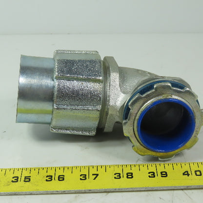 T&B 1-1/2" 90° Metallic Liquid -Tight Connector